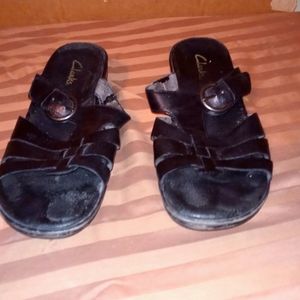 Clark's Black Sandals